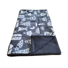 Load image into Gallery viewer, Courtney's Handmade Pet Bedding Fleece Cage Liner | Multiple Prints & Sizes | Midwest | C&C | Guinea Pig Fleece | Hedgehog Fleece | Reversible | Machine Washable (Midwest (47"x 24"), Gray Woodland)