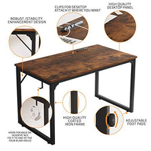 Load image into Gallery viewer, Home Office Desk, Modern Industrial Simple Style Computer Desk, Workstation, Sturdy Writing Desk, Flrrtenv(31", Rustic Brown)