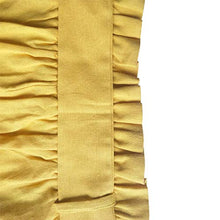 Load image into Gallery viewer, MOLFROA Womens Casual Crop Wide Leg Lace Up High Waisted Dress Pants with Fabric Belt (Yellow,S)