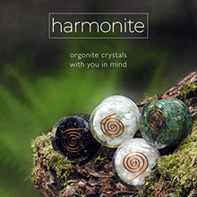 Load image into Gallery viewer, 4 Meditation Crystals and Healing Stones, 5G emf Protection and Relaxation Gift Set. Black Tourmaline, Green Aventurine, Selenite and Amazonite Stress Relief, Self Care Orgonite Healing Crystals