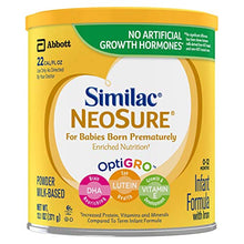 Load image into Gallery viewer, Similac NeoSure Infant Formula with Iron, For Babies Born Prematurely, Powder, 13.1 ounces (Pack of 6), Powder(White)