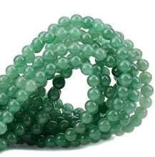 Load image into Gallery viewer, 100Pcs Natural Crystal Beads Stone Gemstone Round Loose Energy Healing Beads with Free Crystal Stretch Cord for Jewelry Making (Green Aventurine, 6MM)