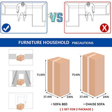 Load image into Gallery viewer, FDW Sofa Sectional Sofa Bed futon Sofa Bed Sofa for Living Room Couches and Sofas Sleeper Sofa PU Leather Sofa Set Corner Modern Queen 2 Piece Contemporary Upholstered,Black