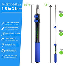 Load image into Gallery viewer, EVERSPROUT SnowBuster 1.5-to-4 Foot Extendable Ice Scraper & Snow Brush Kit (Scraper, Brush, Pole) | 8-10 Ft Standing Reach | Long Extension Handle for SUV/Truck/Car Windshield, Windows, Roof