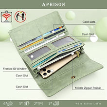 Load image into Gallery viewer, APHISON Sling Bag for Women Womens Wallets 1328-2214 GREEN