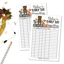 Load image into Gallery viewer, Newborn Baby Log Tracker Journal Book, Infant Daily Schedule, Feeding Food Sleep Naps Activity Diaper Change Monitor Notes For Babies, Mommy Nursing or Breastfeeding Record Tracking Chart 50 Sheet Pad