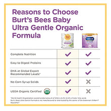 Load image into Gallery viewer, Burt's Bees Baby Organic Baby Formula, Ultra Gentle Formula, Easy to Digest, Infant Formula with Iron, Milk-Based Powder with Vitamin D, Vitamin E, Vitamin K, DHA, Calcium, 23.2oz (Pack of 4)