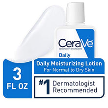 Load image into Gallery viewer, CeraVe Daily Moisturizing Lotion | 3 Ounce | Face & Body Lotion for Dry Skin with Hyaluronic Acid | Fragrance Free