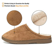 Load image into Gallery viewer, COASIS Men's Comfort Memory Foam Slippers House Shoes Warm Plush Lining for Indoor/Outdoor