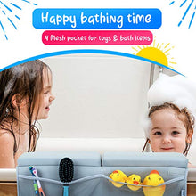 Load image into Gallery viewer, Elis & Alis Bath Kneeler with Elbow Rest Pad, Baby Bath Kneeling Set, Knee and Elbow Cushioned Support, Water Resistant Fabric, Mesh Pocket for Infant Toys & Bathing Accessories