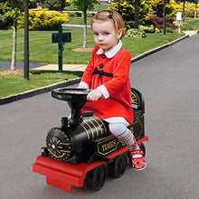 Load image into Gallery viewer, TEMI Ride On Toy Powered Train with Track Early Educational Electric Vehicle Kids Riding Car w/ Lights & Sounds Storage Seat Gift for Children Baby Toddlers Boys & Girls Age 2-6