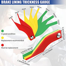 Load image into Gallery viewer, 3 Pieces Tire Tread Depth Gauge Tool Digital Tire Tread Depth Gauge Brake Lining Thickness Gauge Coded Tire Tread Depth Gauge Automotive Brake Pad Measure Ruler for Motorcycle, Car, Truck and Bus