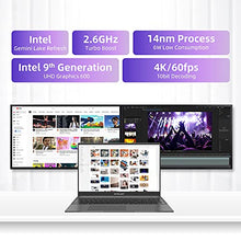 Load image into Gallery viewer, TECLAST Laptop Computer 15.6 inch, 8GB LPDDR4 256GB SSD,1920x1080 FHD IPS Thin Traditional Laptop Computer, Up to 2.6GHz Intel N4120 Windows 10, 2.4G+5G WiFi USB3.0 Type-C Mini-HDMI BT Zoom Study