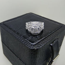 Load image into Gallery viewer, Dazzlingrock Collection 0.50 Carat (ctw) Sterling Silver White Diamond Womens Engagement Ring Set 1/2 CT, Size 6