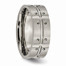 Load image into Gallery viewer, ICE CARATS Titanium 8mm Brushed Wedding Ring Band Size 9.00 Fancy Fashion Jewelry for Women Gifts for Her