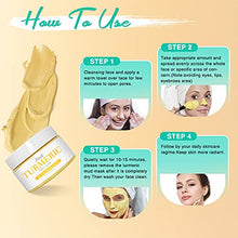 Load image into Gallery viewer, Turmeric Facial Mask,Turmeric Mud Mask with Vitamin C Kaolin Clay and Turmeric for Radiant Skin,Organic Turmeric Face Mud Mask for Deep Cleansing Blackheads and Acnes Control (4 oz)