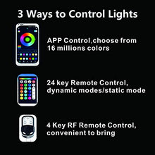 Load image into Gallery viewer, JIMJOY RGB LED Rock Lights,14 Pods Waterproof Multicolor Chasing Neon Underglow Music Lighting Kit with APP&RF Control for Car Truck ATV UTV SUV
