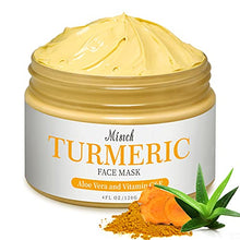 Load image into Gallery viewer, Turmeric Facial Mask,Turmeric Mud Mask with Vitamin C Kaolin Clay and Turmeric for Radiant Skin,Organic Turmeric Face Mud Mask for Deep Cleansing Blackheads and Acnes Control (4 oz)