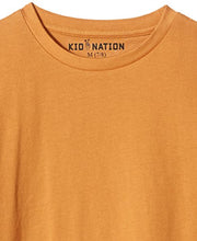 Load image into Gallery viewer, Kid Nation Kids Unisex 3 Packs 100% Cotton Tagless Short Sleeve Crewneck T Shirts S Biscuit + Eggnog + Seashell Pink