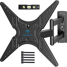 Load image into Gallery viewer, PERLESMITH TV Wall Mount for Most 26-55 Inch Flat Curved TVs with Swivels, Tilts & Extends 19.5 Inch - Wall Mount TV Bracket VESA 400x400 Fits LED, LCD, OLED, 4K TVs Up to 88 lbs