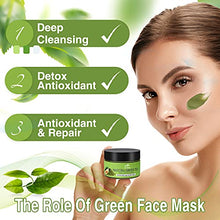 Load image into Gallery viewer, AUIAU Green Tea Skincare Facial Mask Detox Clay Mud Mask with Avocado & Aloe ,Deep Cleansing ,Hydrating, Detoxing, Healing, and Relaxing, Pore , Acne, and Blackhead Treatment Mask