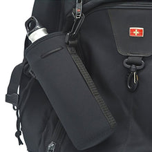 Load image into Gallery viewer, Af-Wan Protable Neoprene Insulated Water Drink Bottle Cooler Carrier Cover Sleeve Tote Bag Pouch Holder Strap for Kid Children Women Men Biker Travel Cycling Climbing Sports(Black+Black)