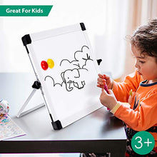 Load image into Gallery viewer, ARCOBIS 14” x 11” Dry Erase White Board Easel,Portable Magnetic Double-Sided White Board with Stand for Students Classroom Home Office