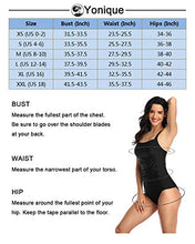 Load image into Gallery viewer, Yonique Womens Tankini Swimsuits Athletic Two Piece Tummy Control Bathing Suits with Shorts Modest Tank Tops Gradient Blue Stripe L