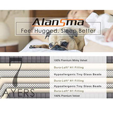 Load image into Gallery viewer, ALANSMA Reversible Weighted Blanket for All Season, Warm and Cool, Luxury Minky Velvet, Enjoy Sleeping Anywhere