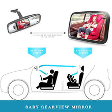 Load image into Gallery viewer, Shynerk Baby Car Mirror, Safety Car Seat Mirror for Rear Facing Infant with Wide Crystal Clear View, Shatterproof, Fully Assembled, Crash Tested and Certified