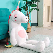 Load image into Gallery viewer, Giant Unicorn Stuffed Animal Toy,Soft Large Unicorns Plush Pillow Gifts for Kids Birthday,Valentines,Christmas (White, 43.3")