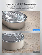 Load image into Gallery viewer, PETLIBRO Cat Water Fountain Stainless Steel, Hygienic Material, Super Quiet Easy Clean, Adjustable Water Flow, Healthy Pet Water Fountain, Dishwasher Safe 67oz/2L Dog Water Dispenser for Cats & Dogs