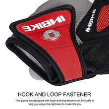 Load image into Gallery viewer, INBIKE 5mm Gel Pad Half Finger Bike Bicycle Cycling Gloves Red XX-Large