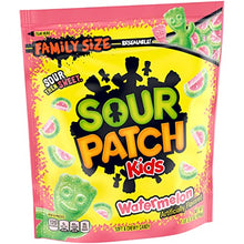 Load image into Gallery viewer, SOUR PATCH KIDS Watermelon Soft & Chewy Candy, Family Size, 1.8 lb Bag