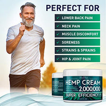 Load image into Gallery viewer, Рain Relief Hemp Cream 2,000,000 - Made in USA - Natural Hemp Extract Cream for Arthritis, Back & Muscle Рain Relief - Efficient Inflammation Cream & Carpal Tunnel Relief - Good for Skin Health