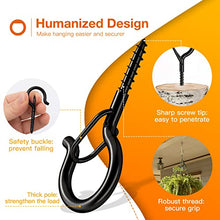 Load image into Gallery viewer, addlon Screw Hooks for Hanging Incandescent String Lights 40 Pcs with Safety Buckle