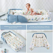 Load image into Gallery viewer, Oenbopo Baby Lounger Cotton Breathable Baby Bassinet Portable Sleeping Baby Bed for Cuddling, Lounging, Co Sleeping, Napping and Travel