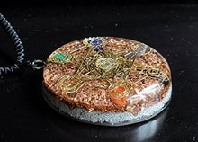 Load image into Gallery viewer, Metatron's Cube Merkaba 7 Chakras w/Crystals Stones Orgone Pendant Generator Energy Accumulator EMF Protection 2.25 inch