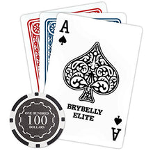 Load image into Gallery viewer, Brybelly Eclipse Poker Chips Heavyweight 14-Gram Clay Composite - Pack of 50 ($100 Black)
