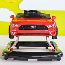 Load image into Gallery viewer, Bright Starts 3 Ways to Play Walker - Ford Mustang, Ages 6 Months +, Red