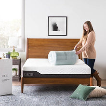 Load image into Gallery viewer, LUCID 3 Inch Gel Memory Foam Topper Zippered Enclosure Mattress Topper Cover, Twin