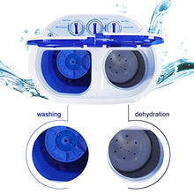 Load image into Gallery viewer, ROVSUN 10 LBS Portable Washing Machine with Twin Tub Electric Compact Mini Washer, Energy/Save Space, Laundry Spin Cycle w/Hose, Perfect for Home RV Camping Dorms College Room