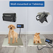 Load image into Gallery viewer, SurmountWay 440lbs Digital Livestock Scale Large Pet Vet Scale Stainless Steel Platform Electronic Postal Shipping Scale Industrial Floor Scale Heavy Duty Dog Scale