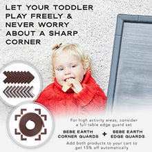 Load image into Gallery viewer, Bebe Earth - Baby Proofing Edge and Corner Guard Protector Set (16 Corners) - Safety Bumpers - Child Proof Furniture and Tables - Pre-Taped Bumper Corners (Brown)