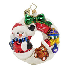 Load image into Gallery viewer, Christopher Radko Hand-Crafted European Glass Christmas Ornament, What Wonders Await Wreath