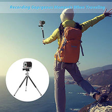 Load image into Gallery viewer, Mini Tripod, 6 inch Extendable Portable Desktop Phone Tripod Stand with Phone Holder, Lightweight Tripod for Cellphone/Webcam/Gopro/Small Camera