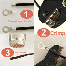Load image into Gallery viewer, RockDIG 260PCS AWG 22-16 16-14 12-10 Copper Ring Fork Terminals Tin Plated Non-Insulated Electric Wire Connectors