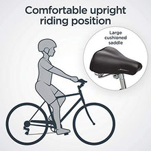 Load image into Gallery viewer, Schwinn Wayfarer Adult Bike Hybrid Retro-Styled Cruiser, 18-Inch/Medium Steel Step-Over Frame, 7-Speed Drivetrain, Rear Rack, 700C Wheels, Blue