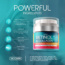 Load image into Gallery viewer, Retinol Cream for Face with Hyaluronic Acid – Collagen Face Moisturizer for Women and Men - Advanced Anti-Aging Formula for Lifting Skin – Reduce Wrinkles, Fine Lines and Dryness – 1.7 fl. Oz