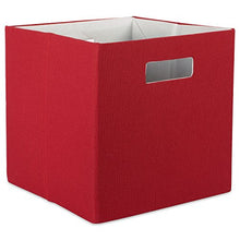 Load image into Gallery viewer, DII Hard Sided Collapsible Fabric Storage Container for Nursery, Offices, & Home Organization, (13x13x13") - Solid Rust
